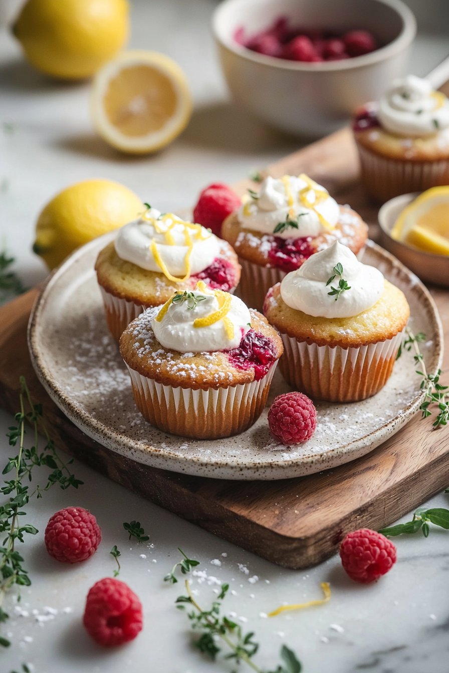 Lemon Raspberry Cupcakes