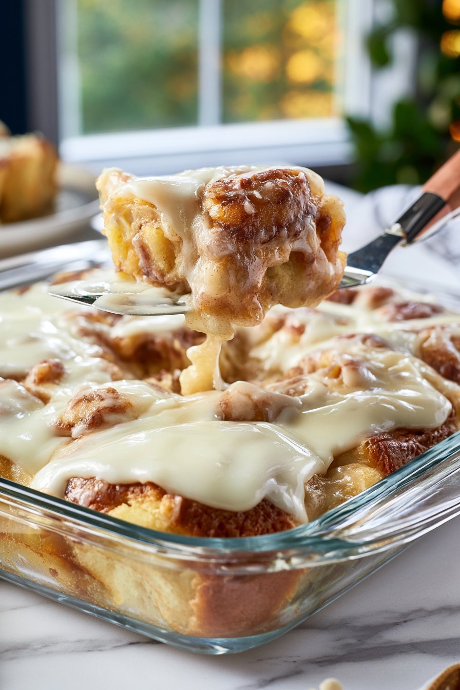 Overnight Orange Roll Casserole