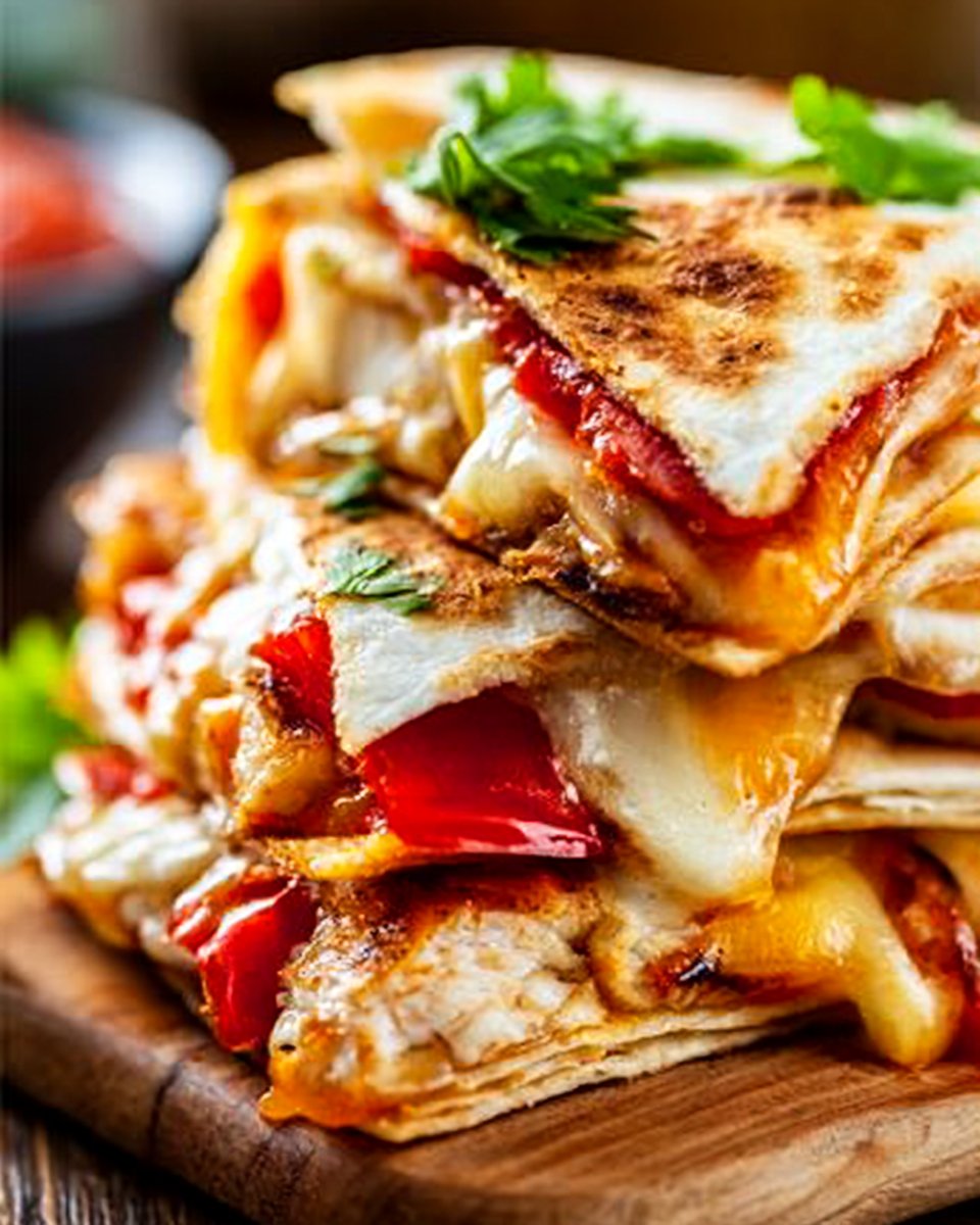 Quesadilla z kurczakiem i warzywami