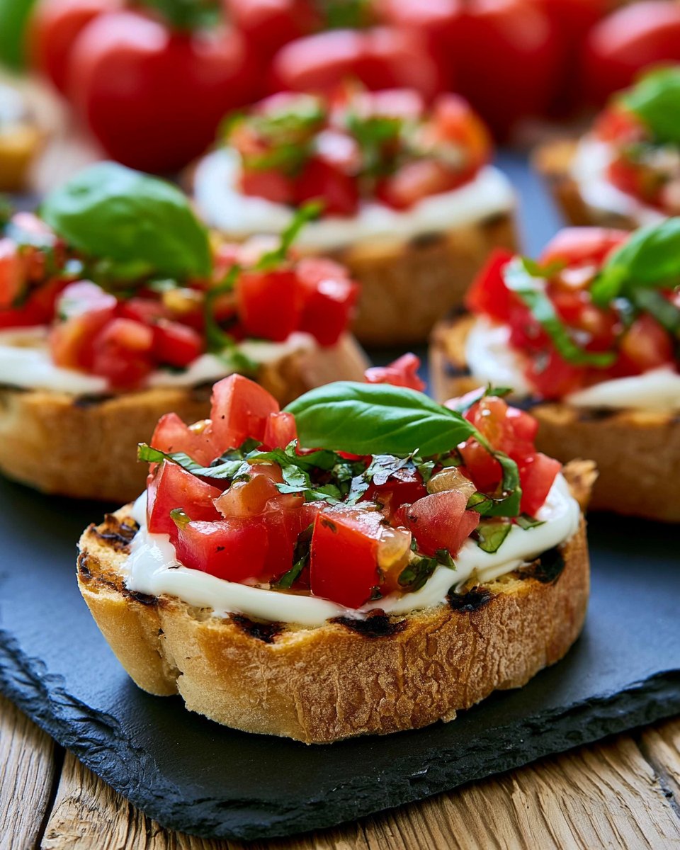 Grilled Caprese Crostini