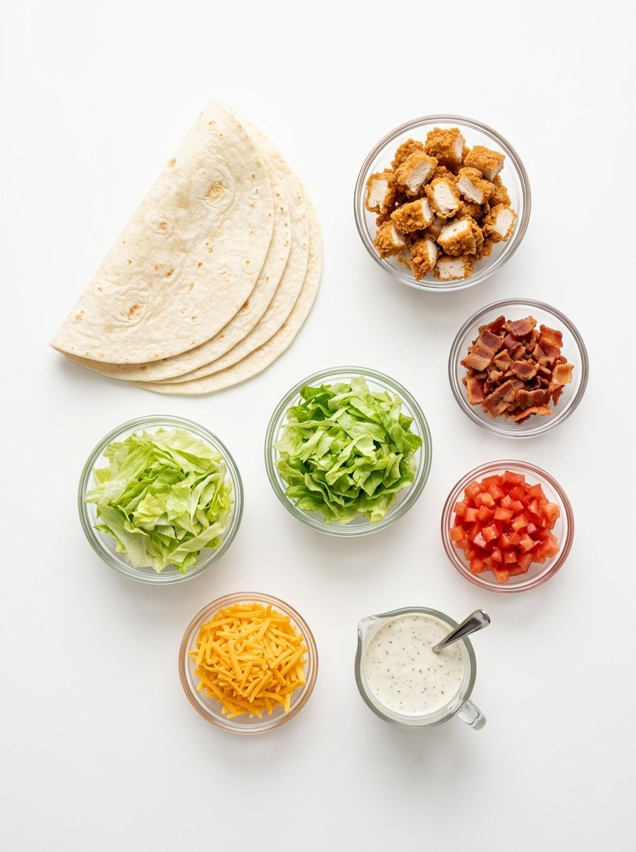 Crispy Chicken Bacon Ranch Wrap