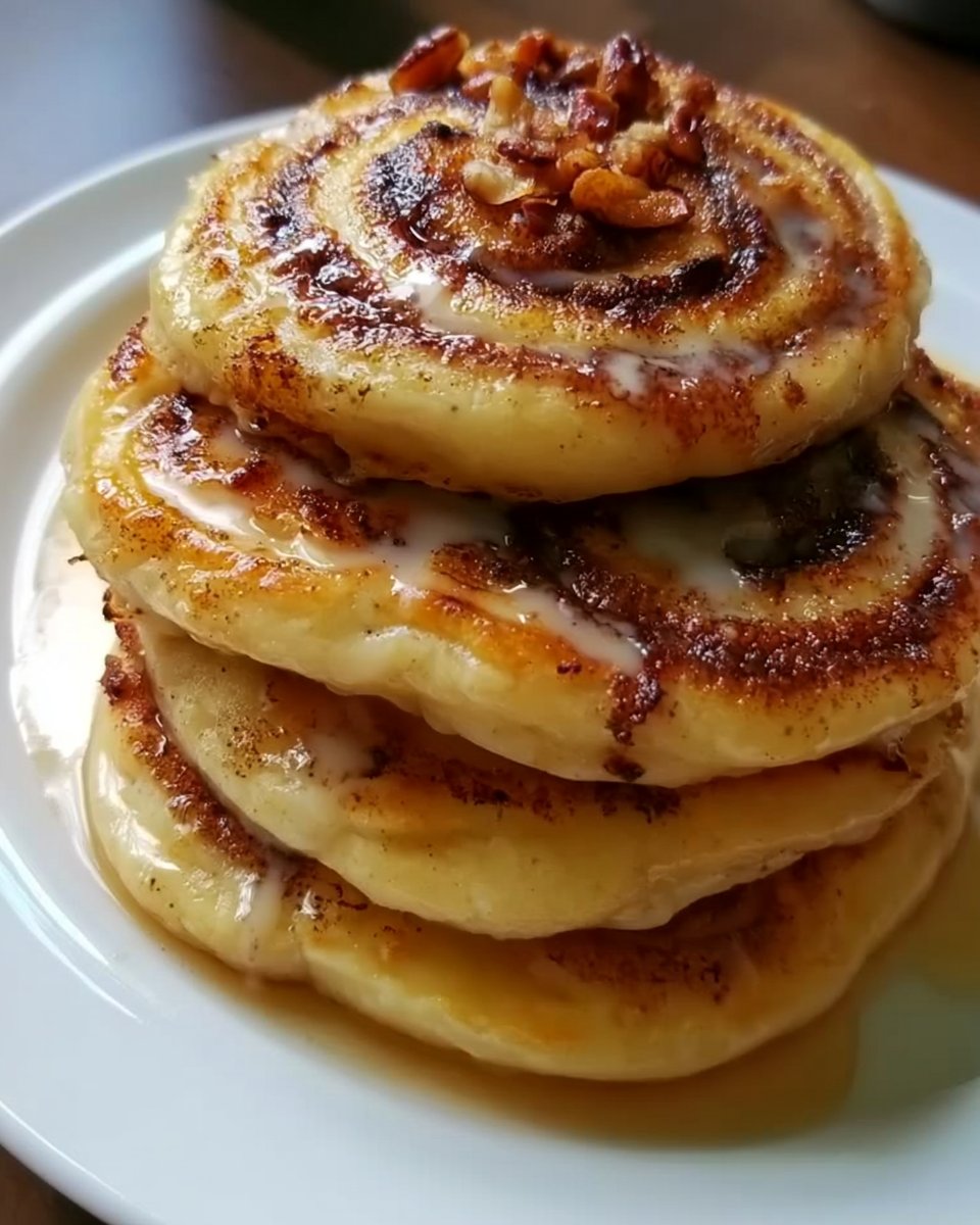 Cinnamon Roll Pancakes Recipe