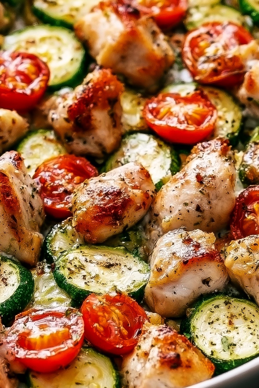 Sheet Pan Mediterranean Chicken & Zucchini
