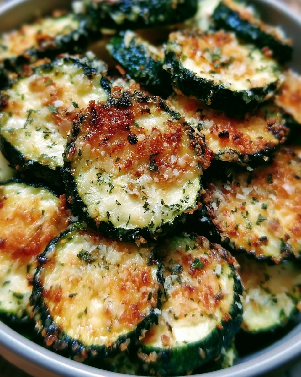 Garlic Parmesan Roasted Zucchini