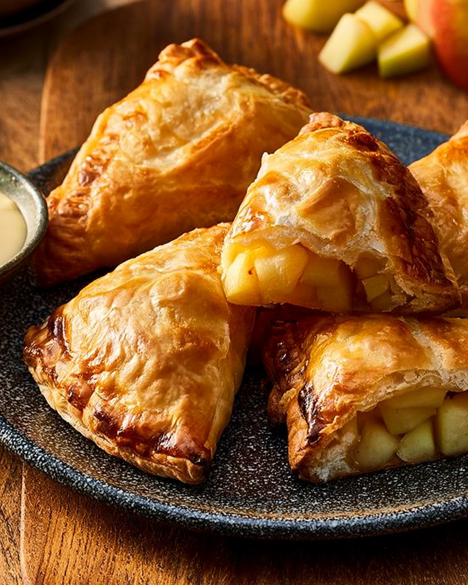 Kalorienarme Reispapier-Apfelknödel mit proteinreicher Vanillesauce
