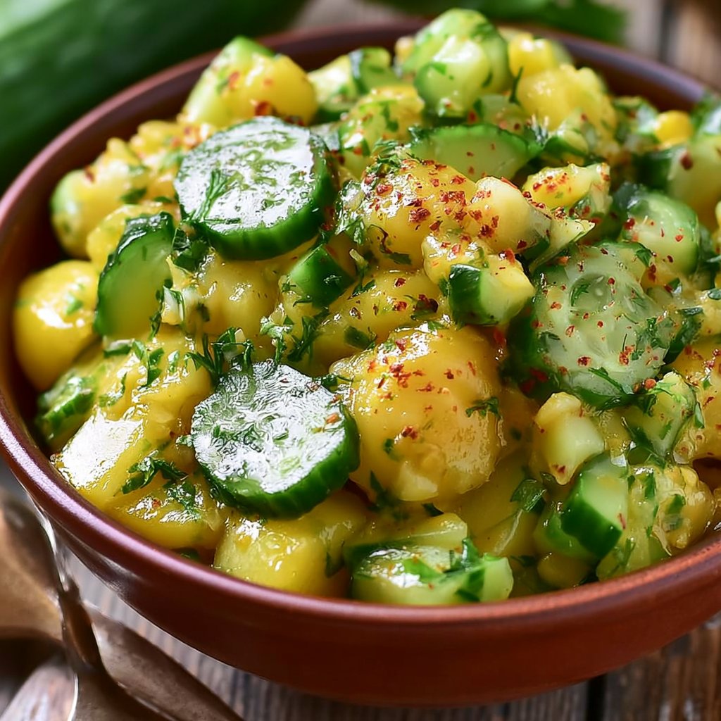 The perfect potato-cucumber salad