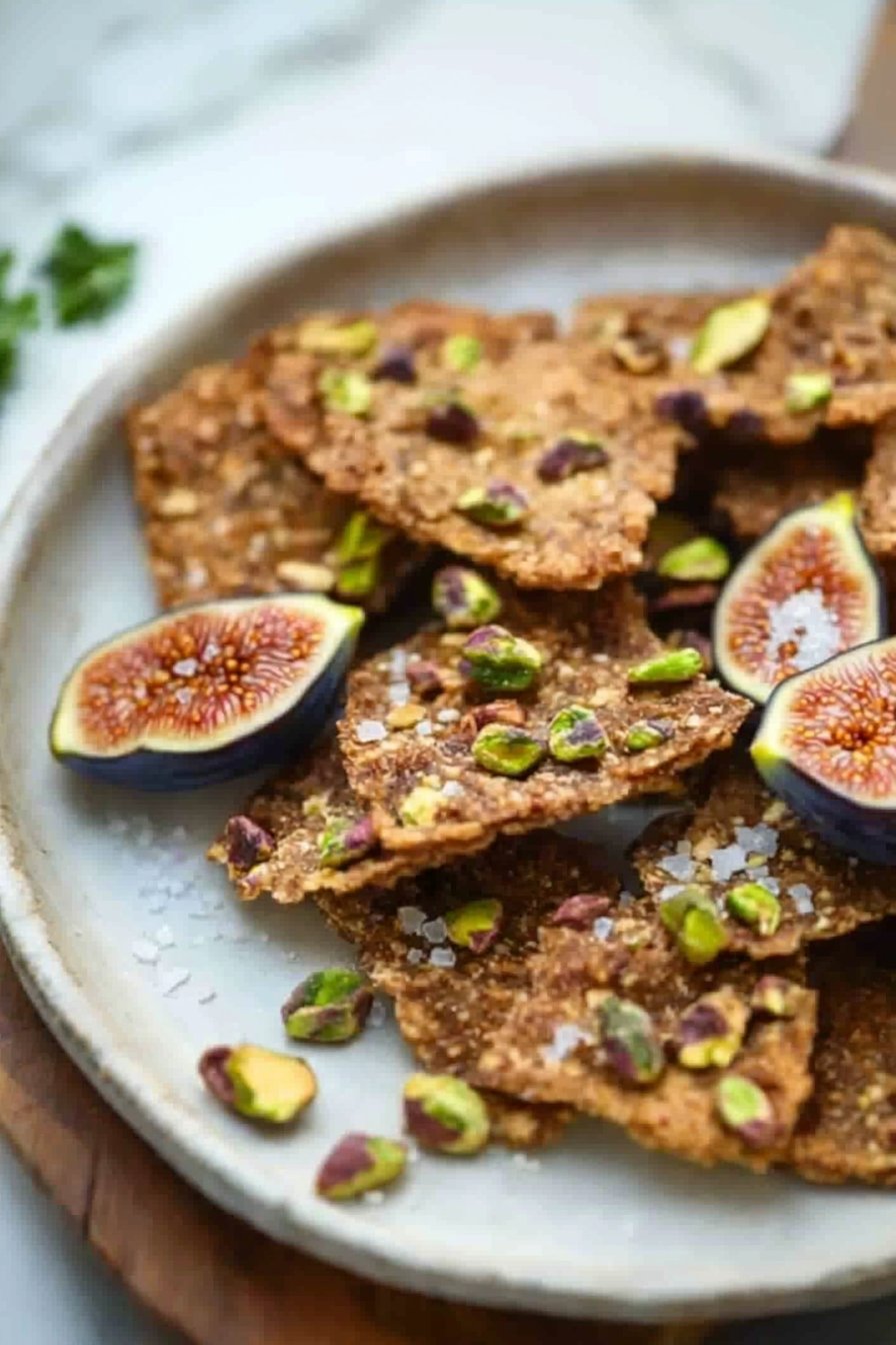 California Fig and Pistachio Crisps