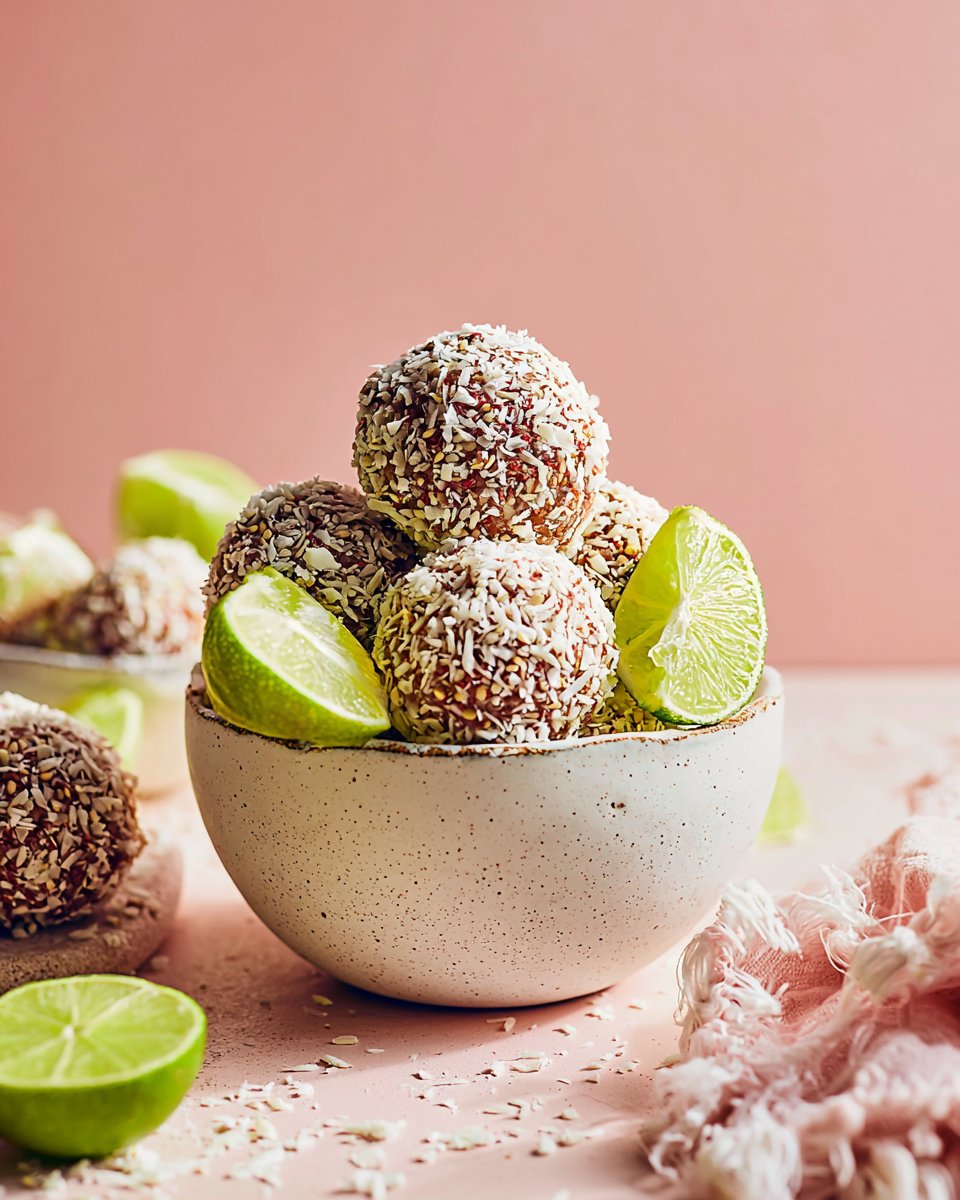 No-Bake Coconut Lime Energy Bites
