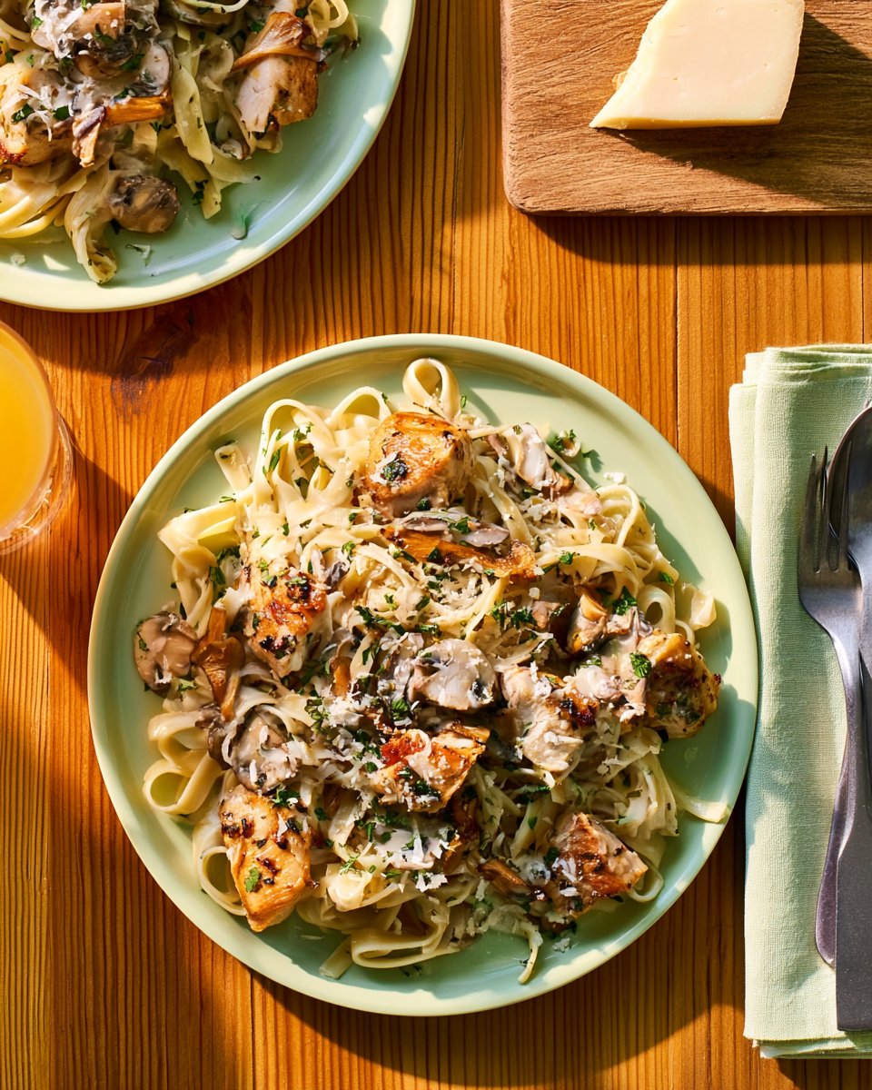 Schnelles Hühnchen-Tagliatelle
