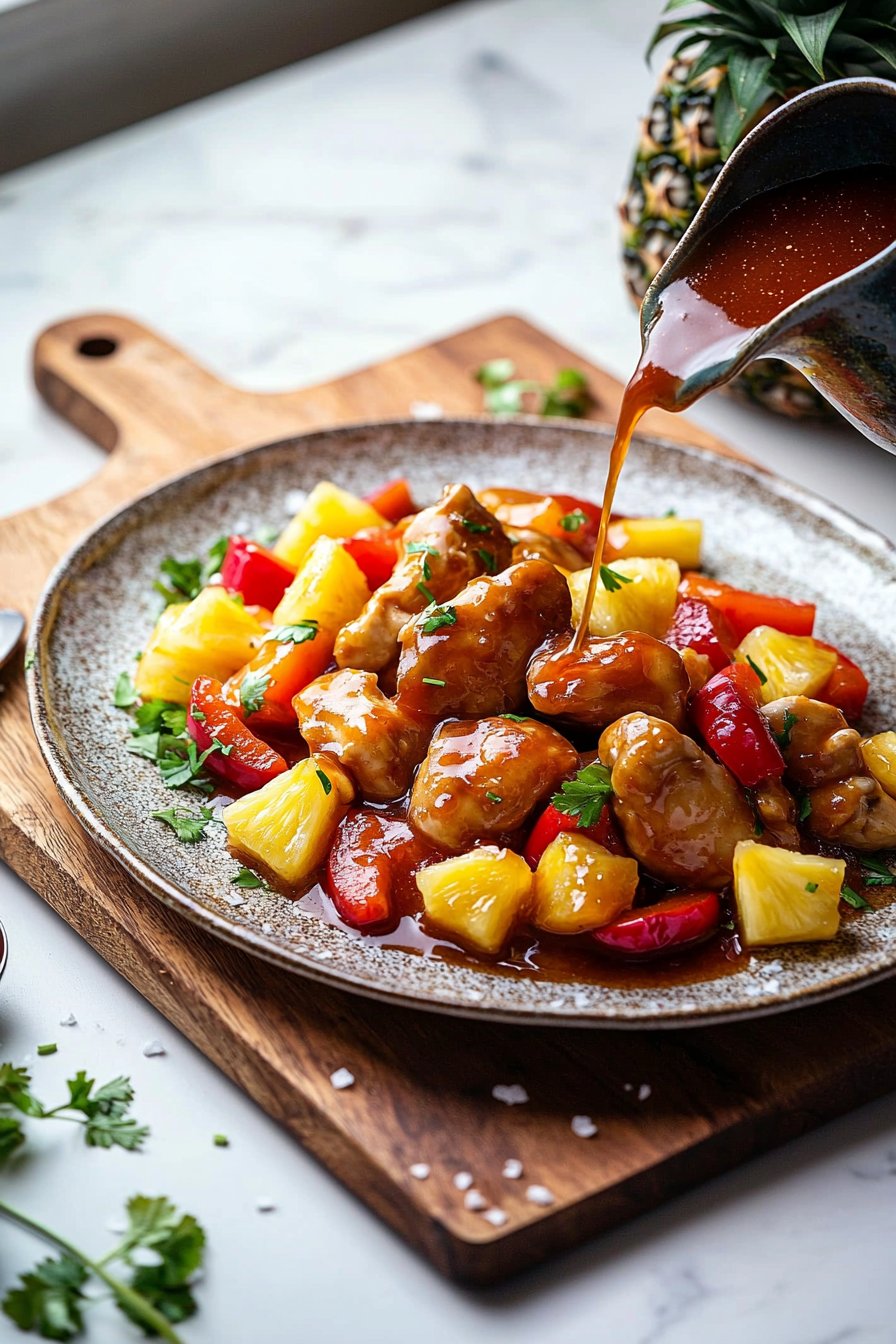 Hausgemachtes Süß-saures Hühnchen