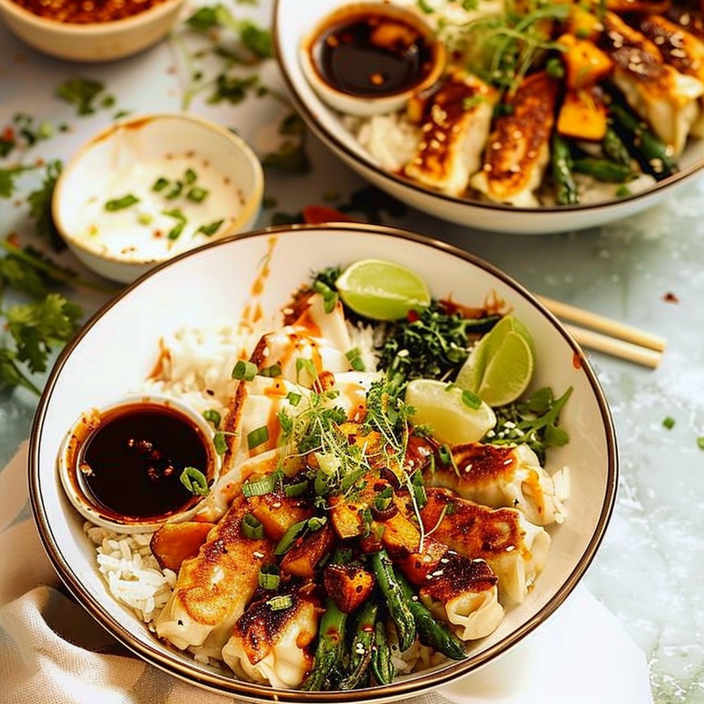 Oven Gyoza Bowls