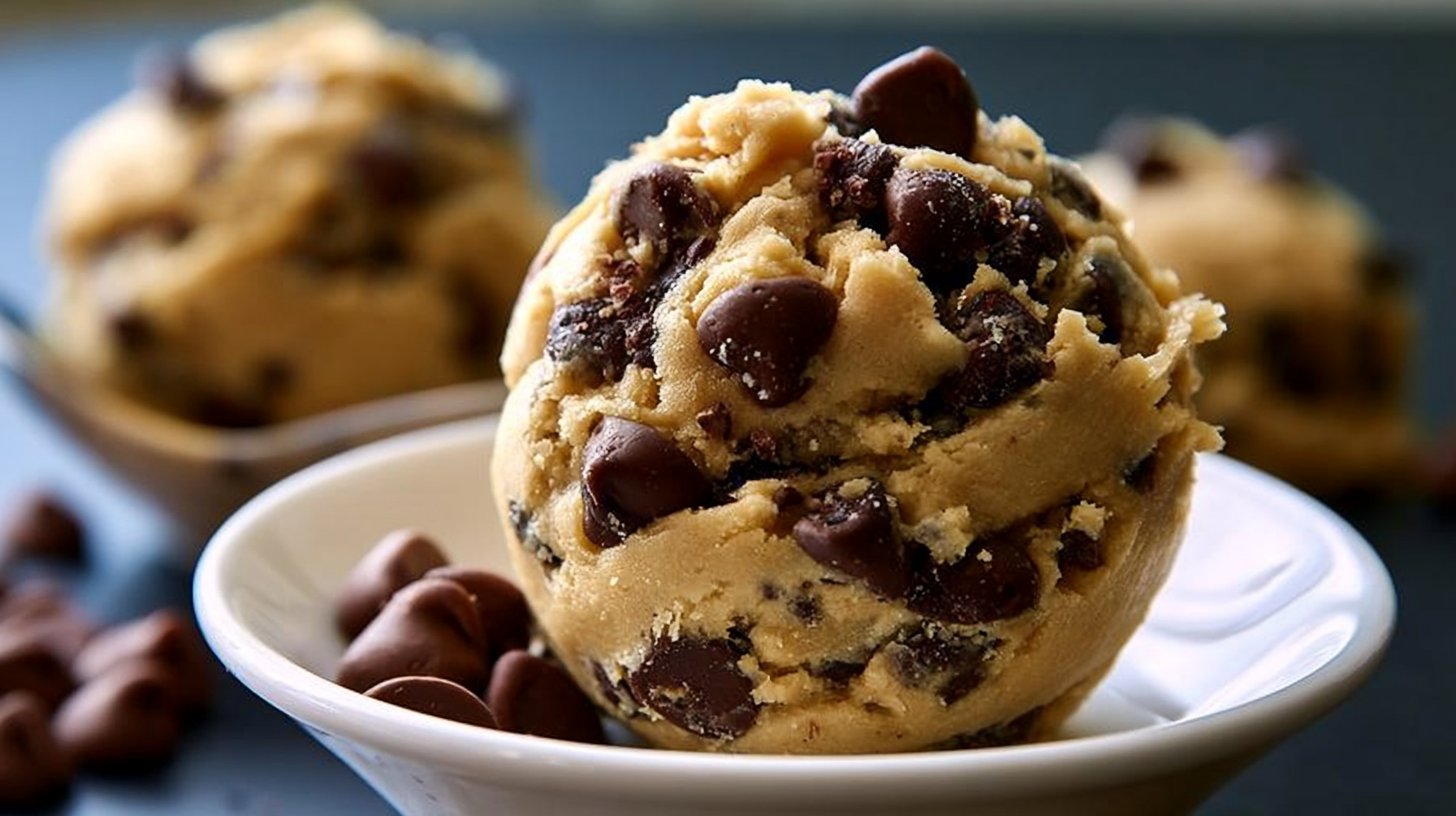 Quick No-Bake Chocolate Chip Cookie Dough