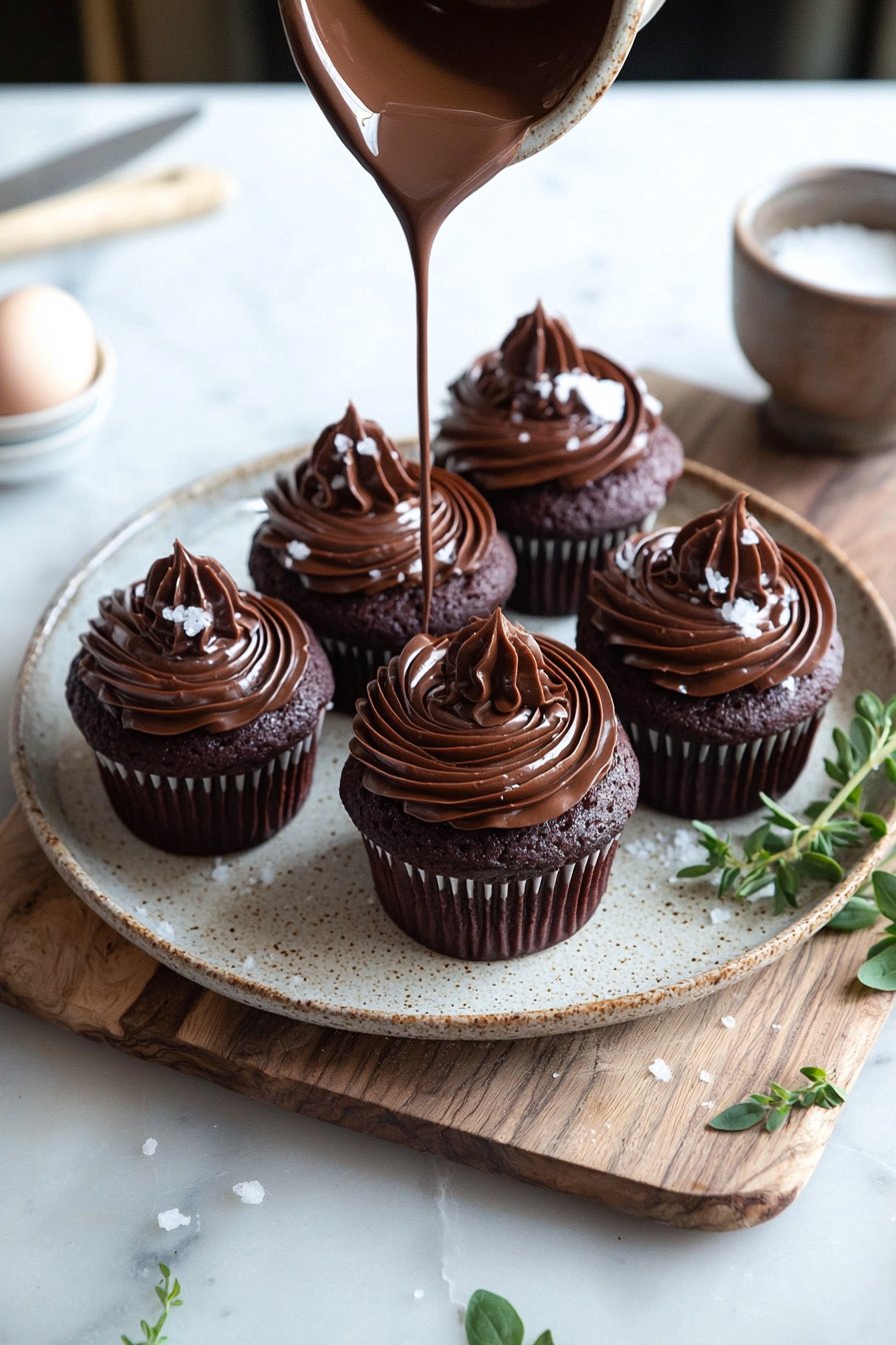Einfache Schokoladen-Cupcakes