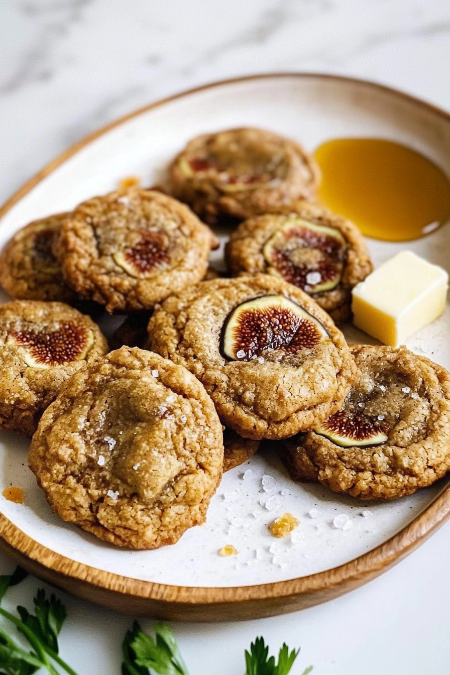 Fig Cookies with Brown Sugar and Honey