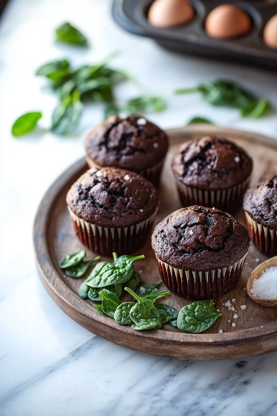 Chocolate Spinach Muffins