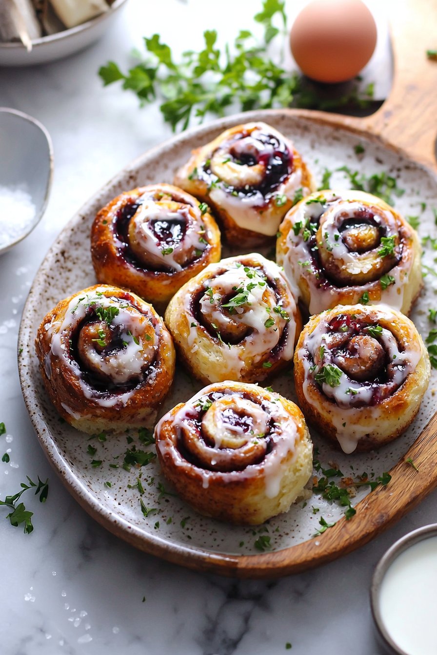 Soft Cherry Cinnamon Rolls