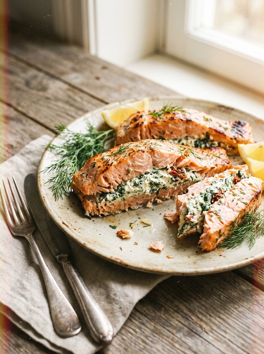 Irresistible Stuffed Salmon with Cream Cheese