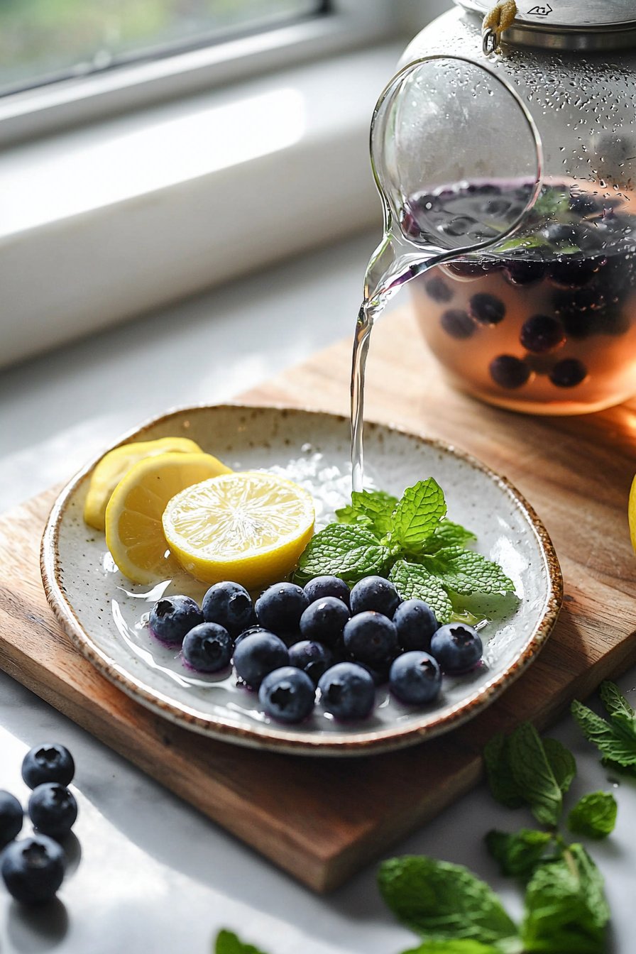 Homemade Blueberry Tea