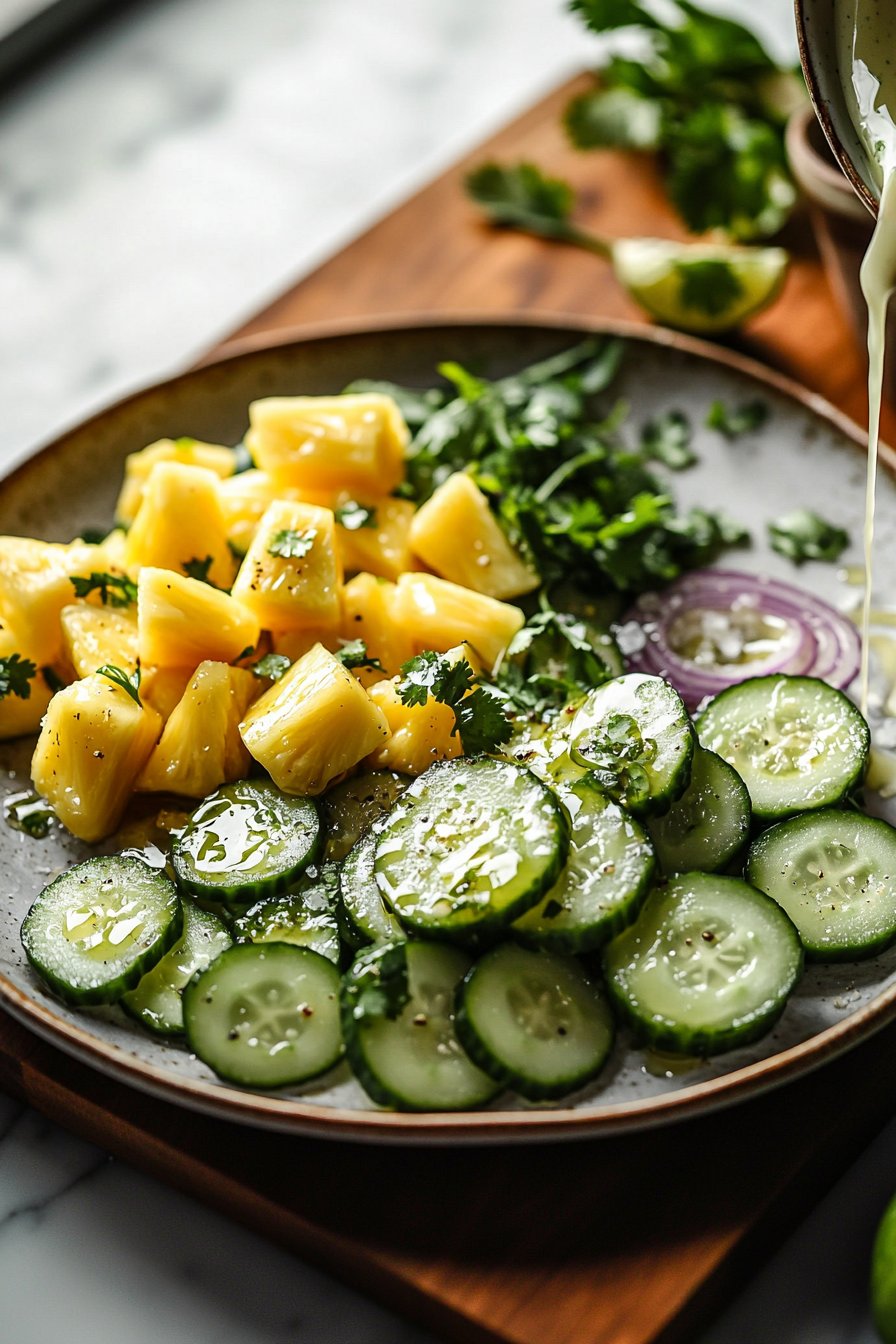 Ananas-Gurken-Salat