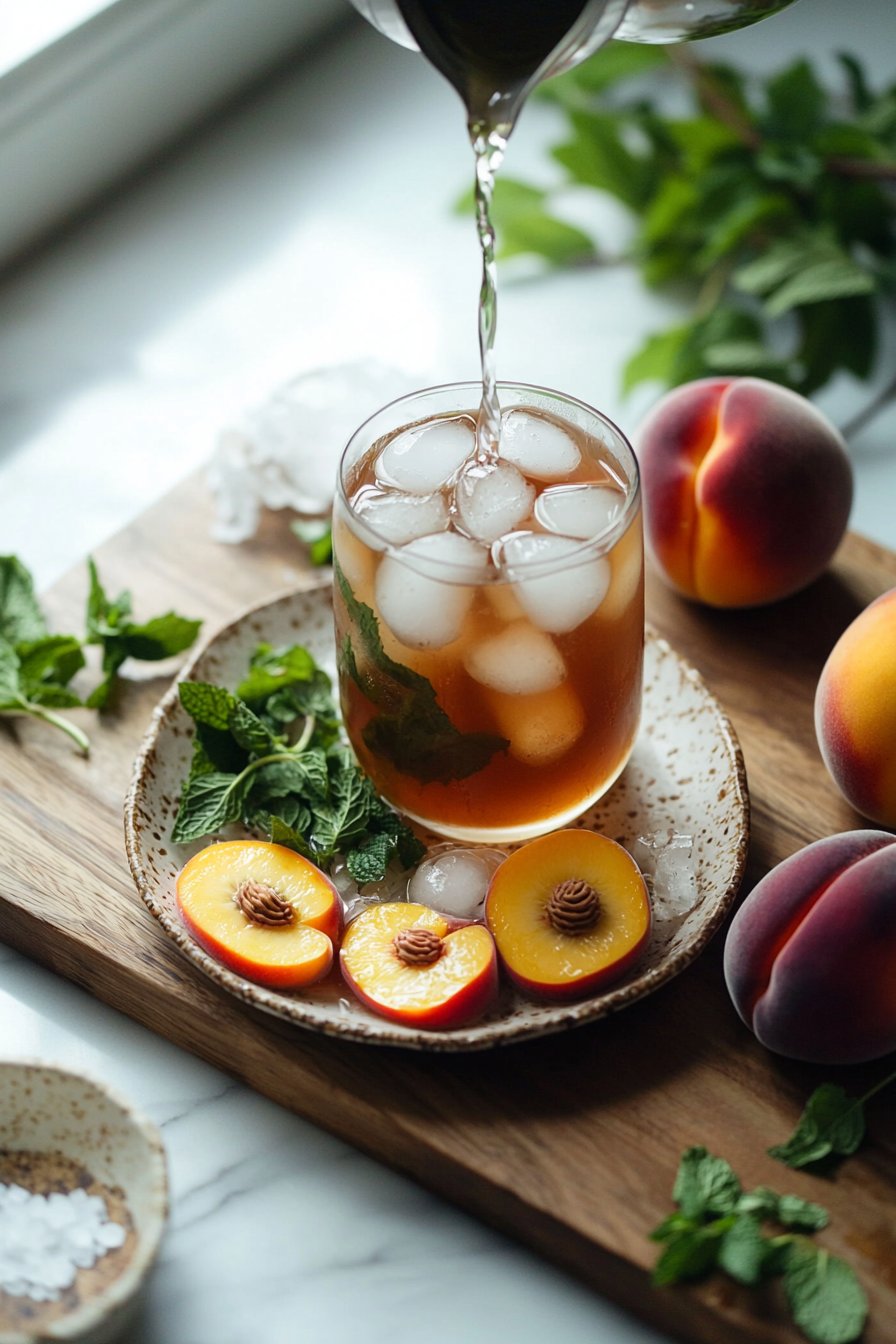 Homemade Peach Tea