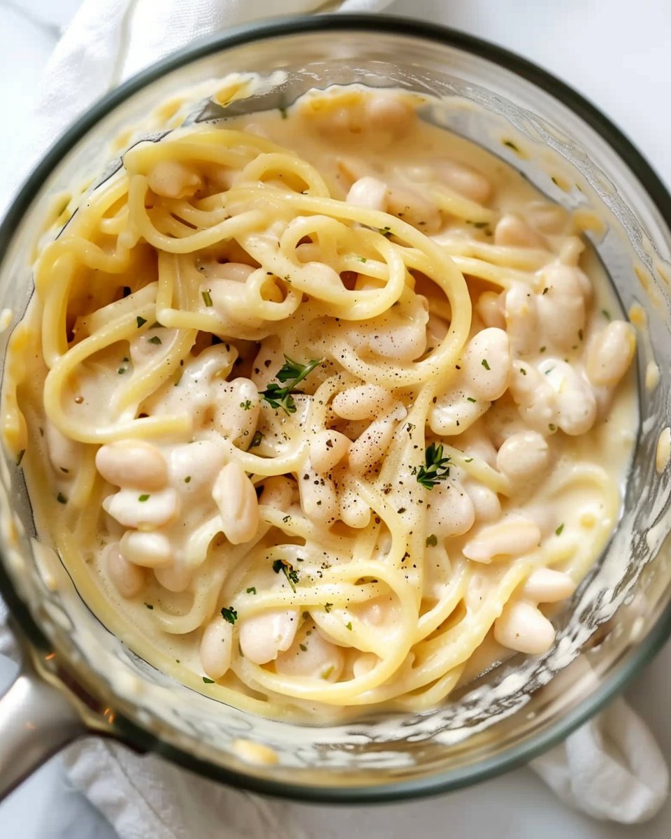 Creamy White Bean Pasta Sauce