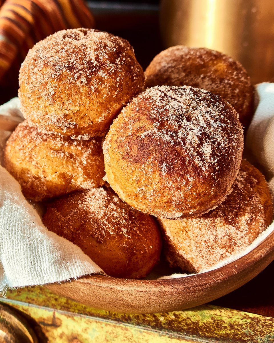 Air Fryer Pumpkin Spice Donut Holes