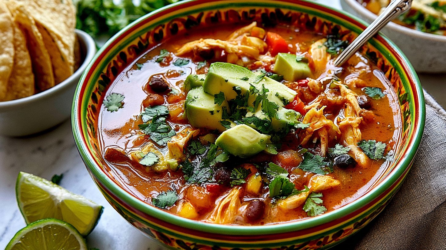 Healthy Chicken Tortilla Soup