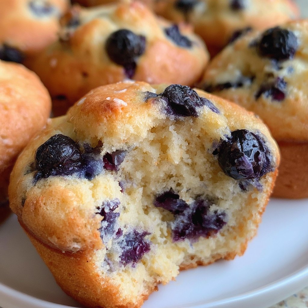 Blueberry Cottage Cheese Muffins