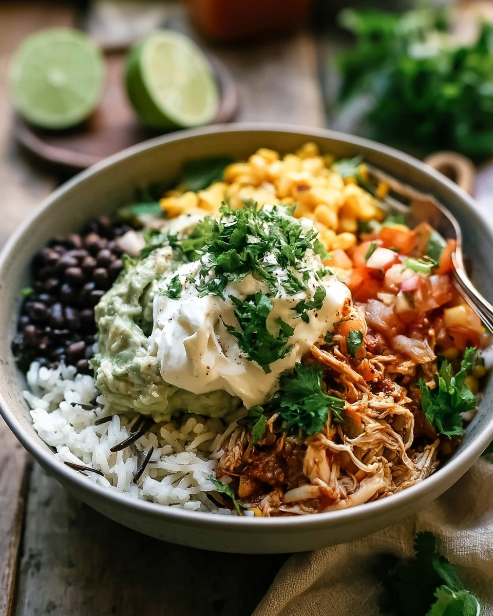 Slow Cooker Chicken Burrito Bowl
