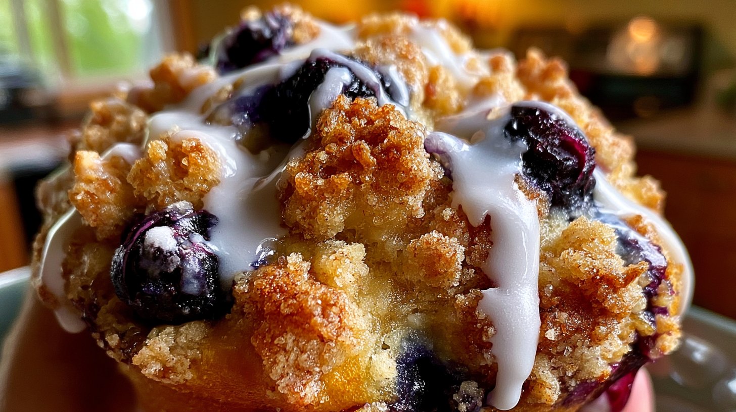 Sourdough Blueberry Lemon Muffins