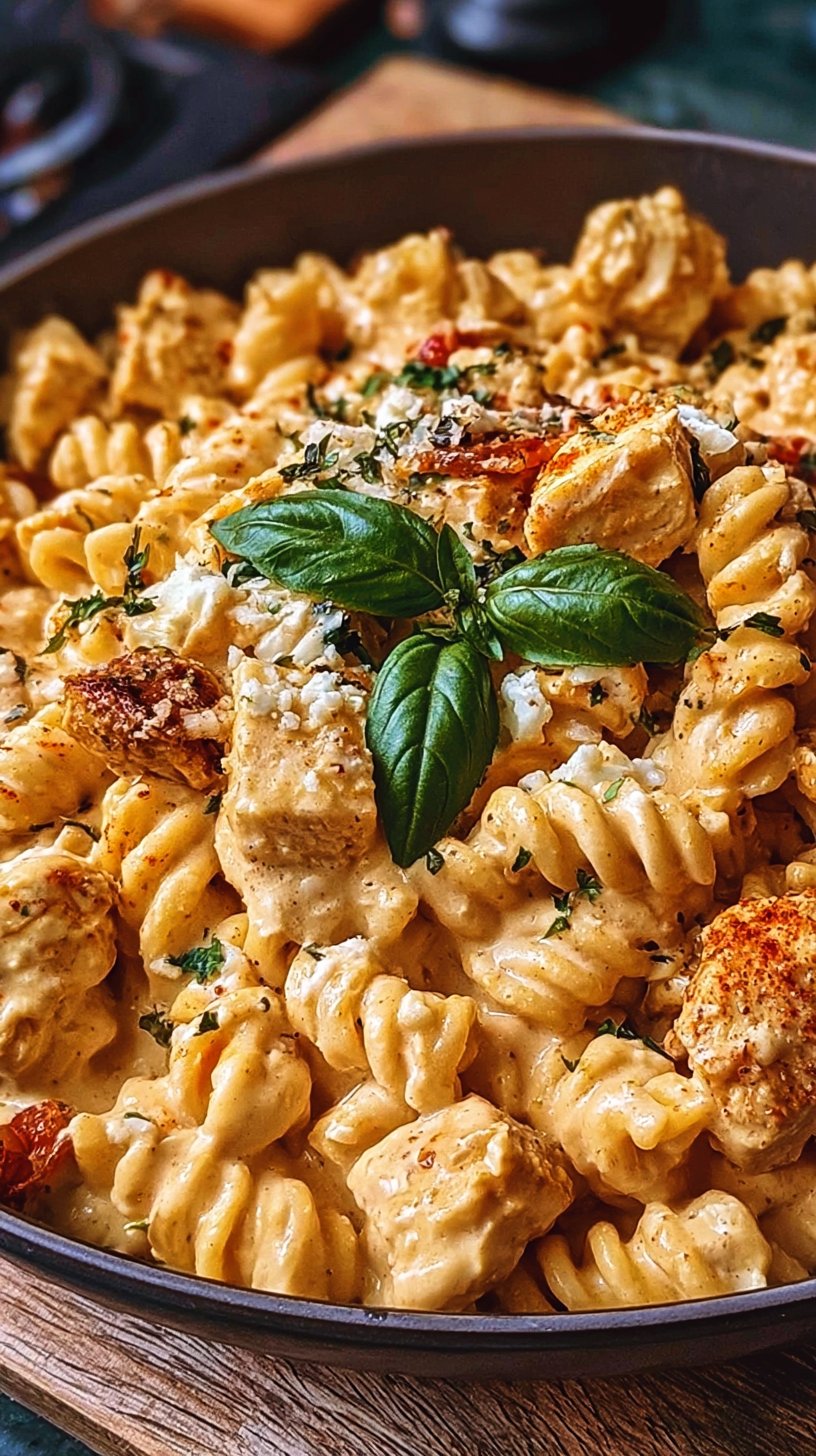 Cremige Hühnchen-Feta-Pasta: Ein unglaubliches ultimatives Rezept für 4 Personen