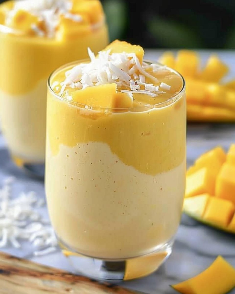 Mango Coconut Collagen Smoothie
