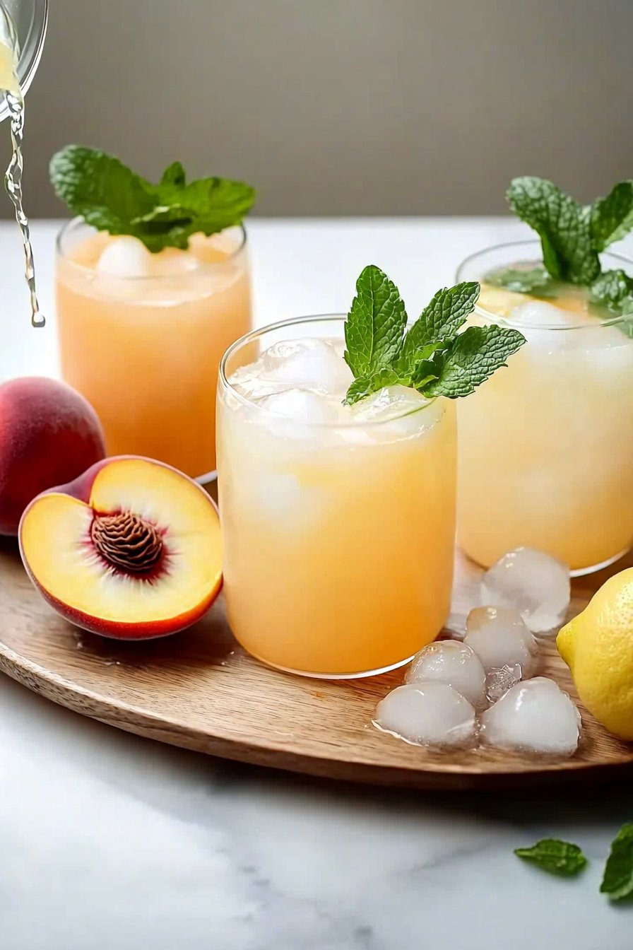 Pfirsich-Limonade
