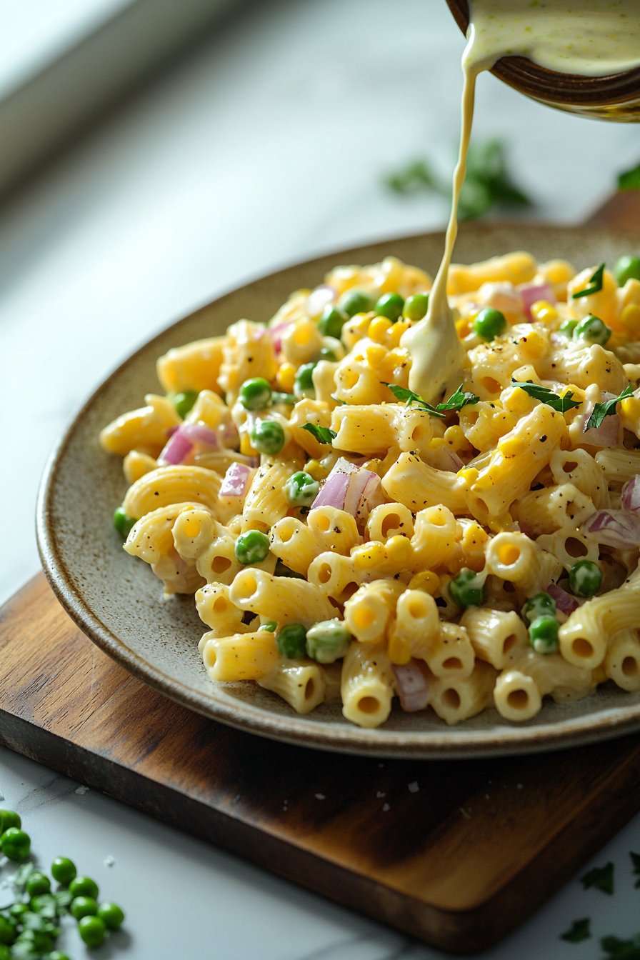 Traditioneller Nudelsalat