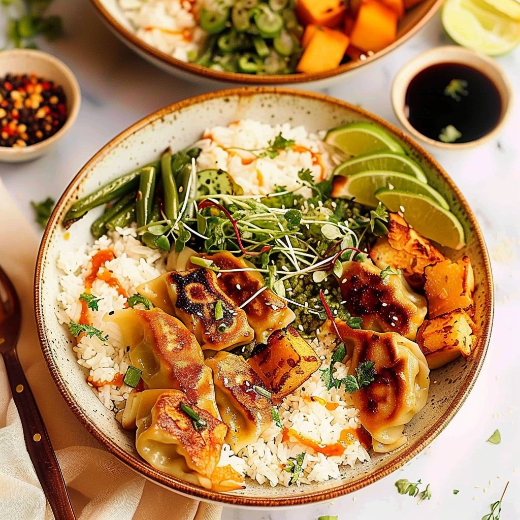 Oven Gyoza Bowls