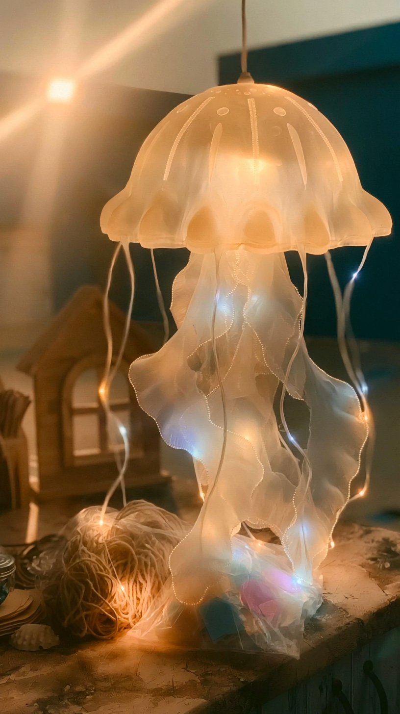 Handmade Jellyfish Lamp DIY Creative Materials Package