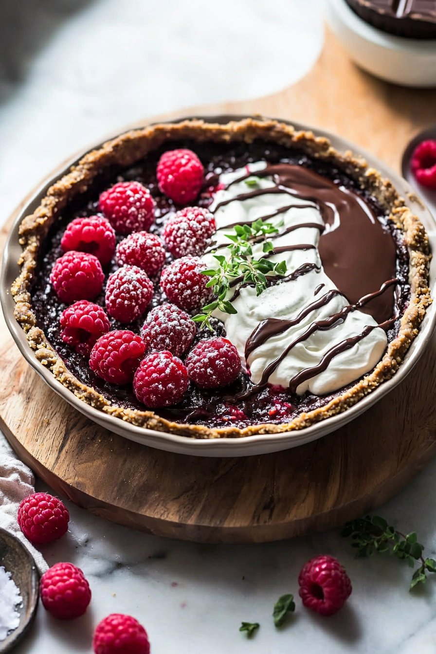 Chocolate Raspberry Cream Pie