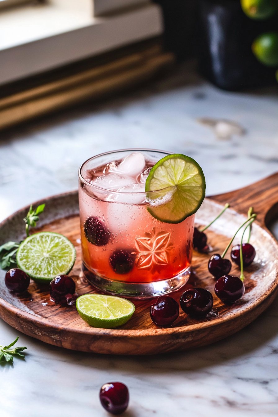 Sparkling Cherry Lime Drink