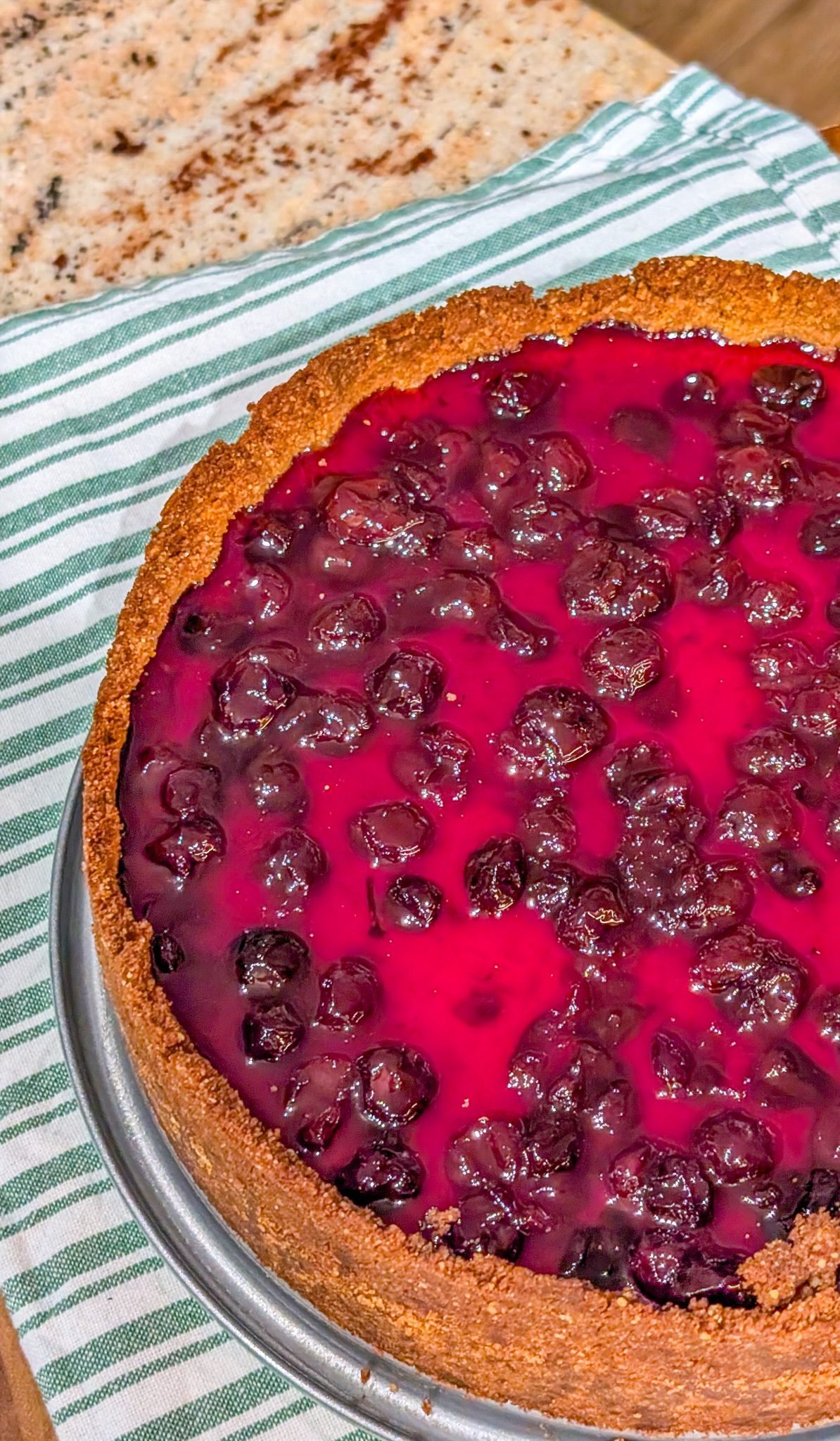 Decadent Fresh Blueberry Cheesecake