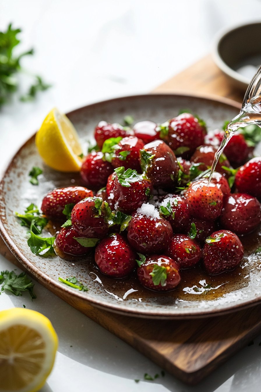 Kandierte Erdbeeren