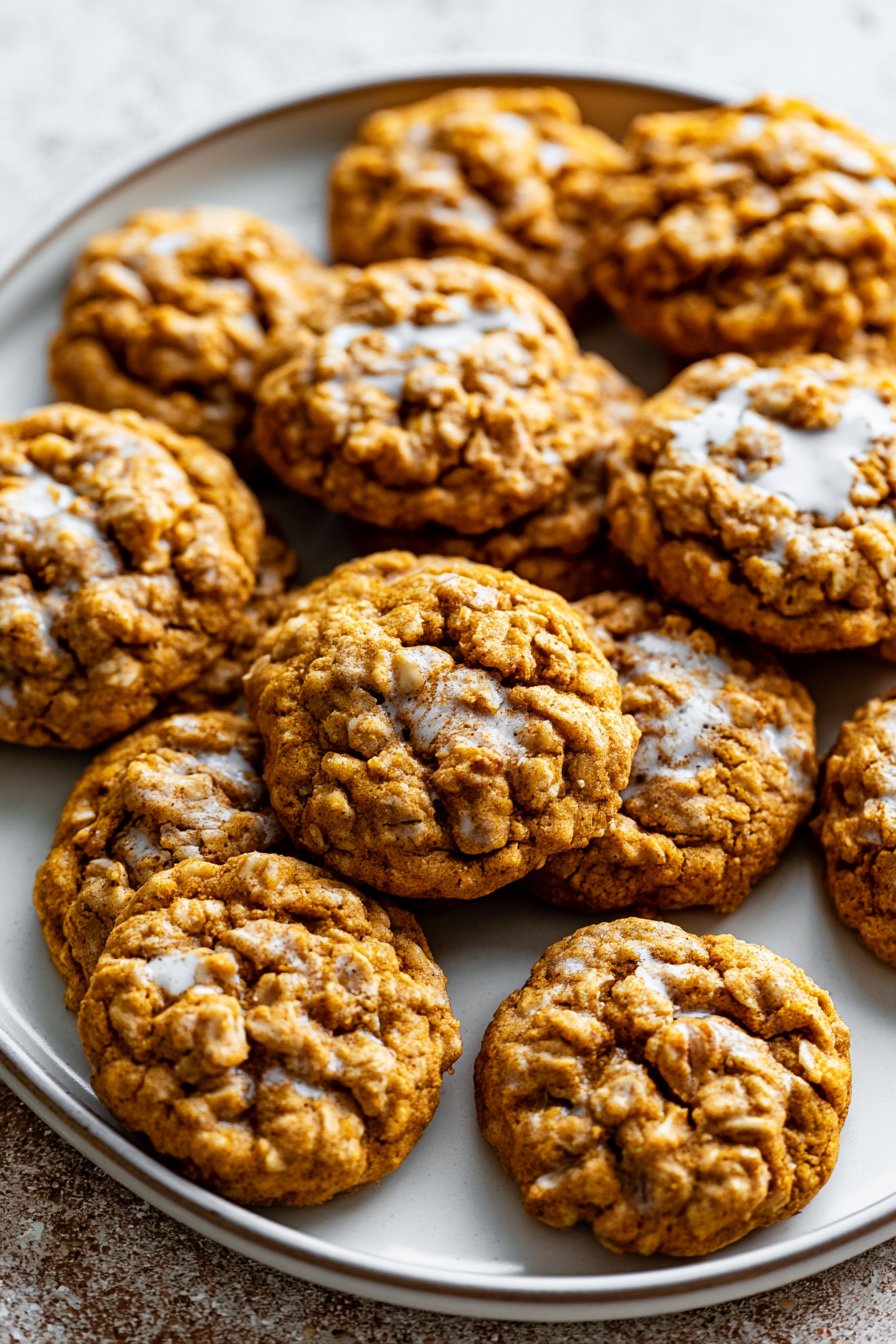 Brown Butter Pumpkin Oatmeal Cookies