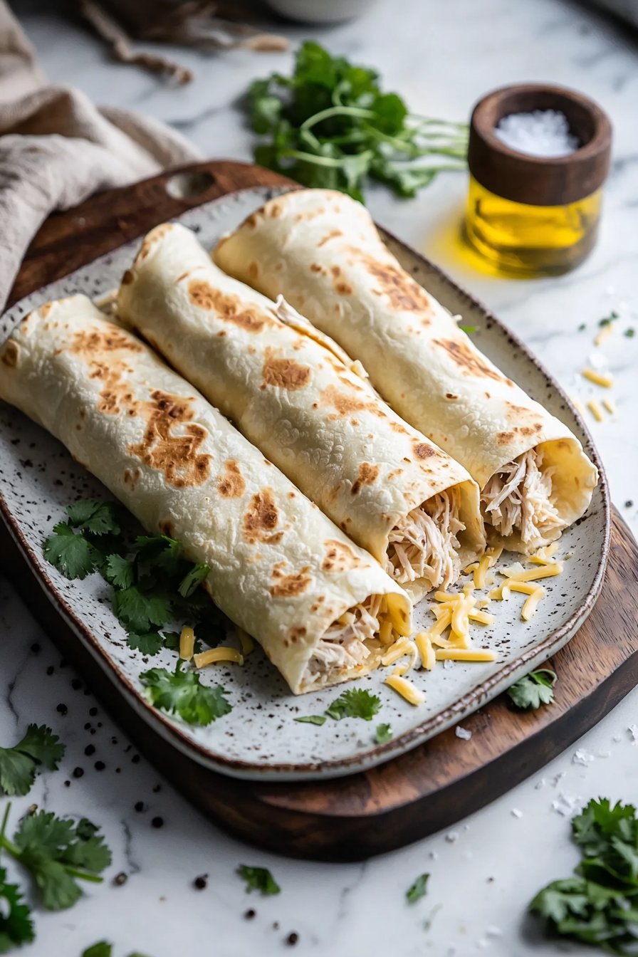 Cream Cheese Chicken Chimichangas