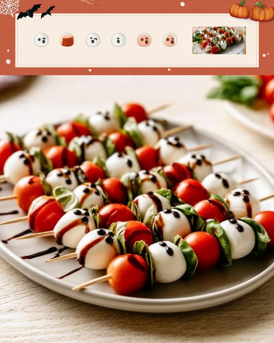 Halloween Caprese Appetizer