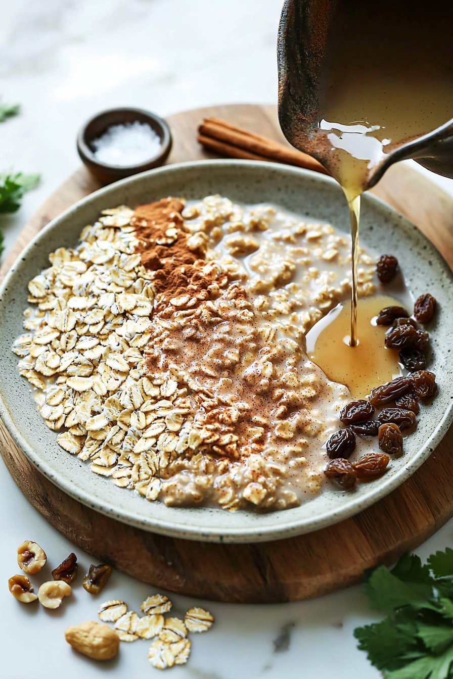 Vegane Zimtschnecken Übernachtungshafeflocken