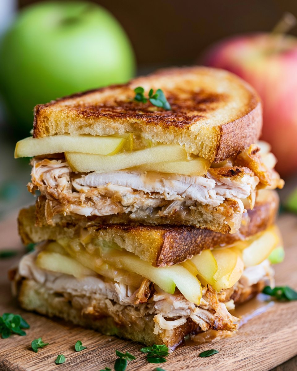 Apple Grilled Cheese with Turkey
