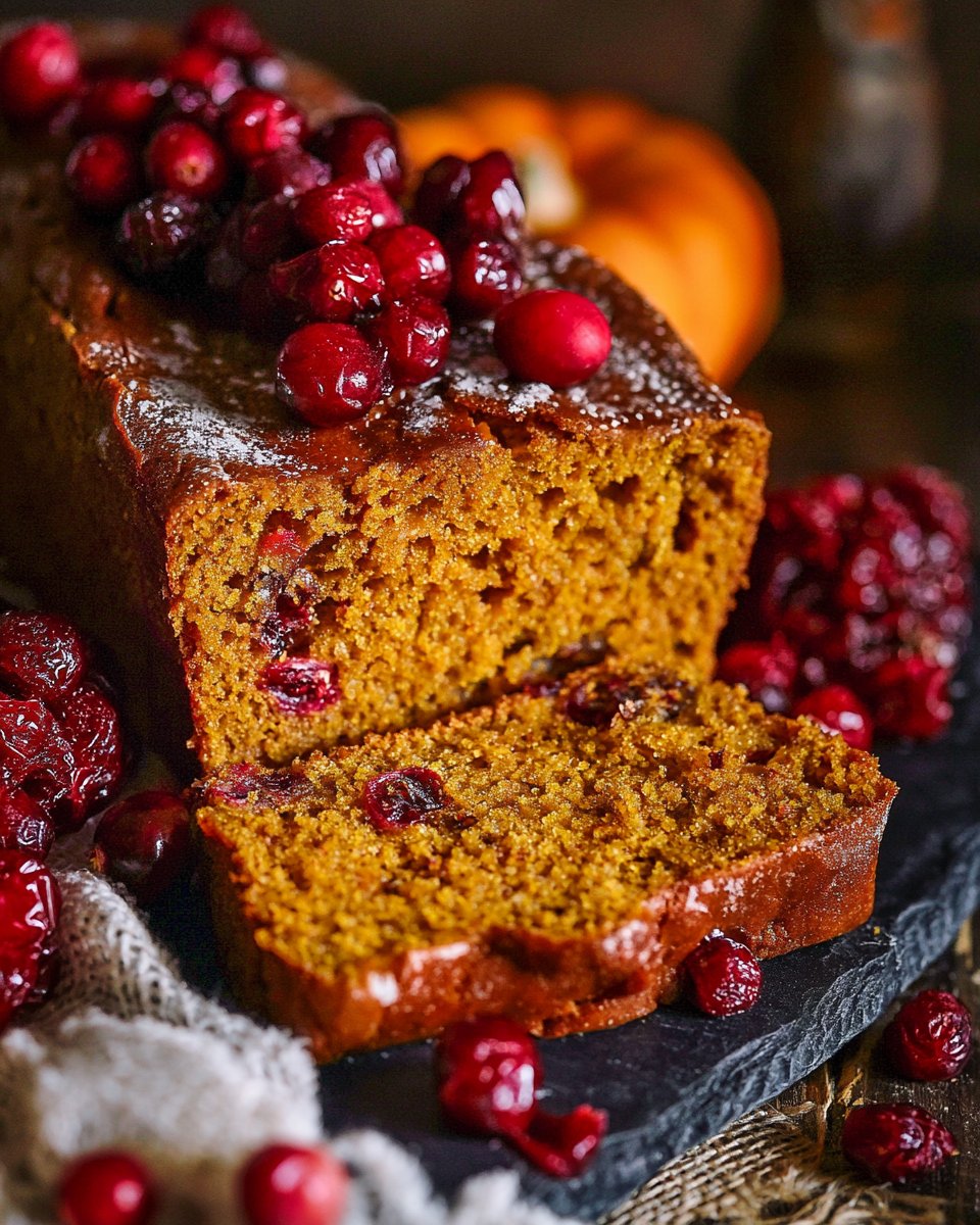Pumpkin Cranberry Bread