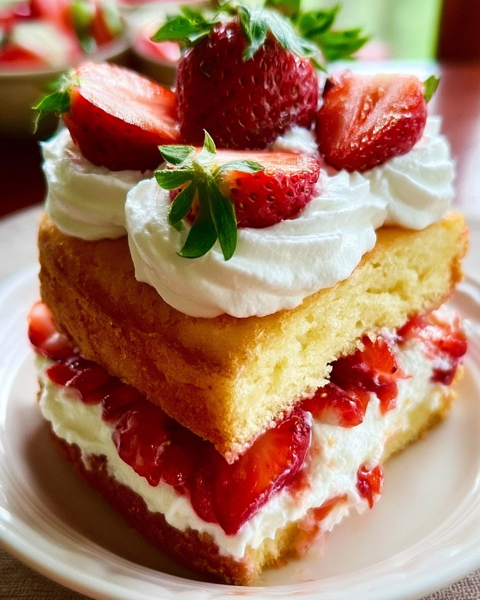 Strawberry Shortcake Layer Cake Recipe