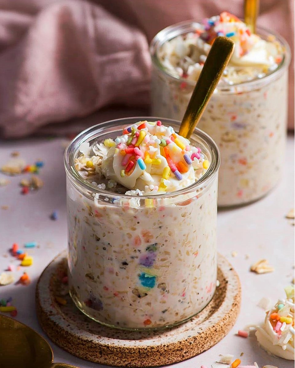 Birthday Cake Overnight Oats