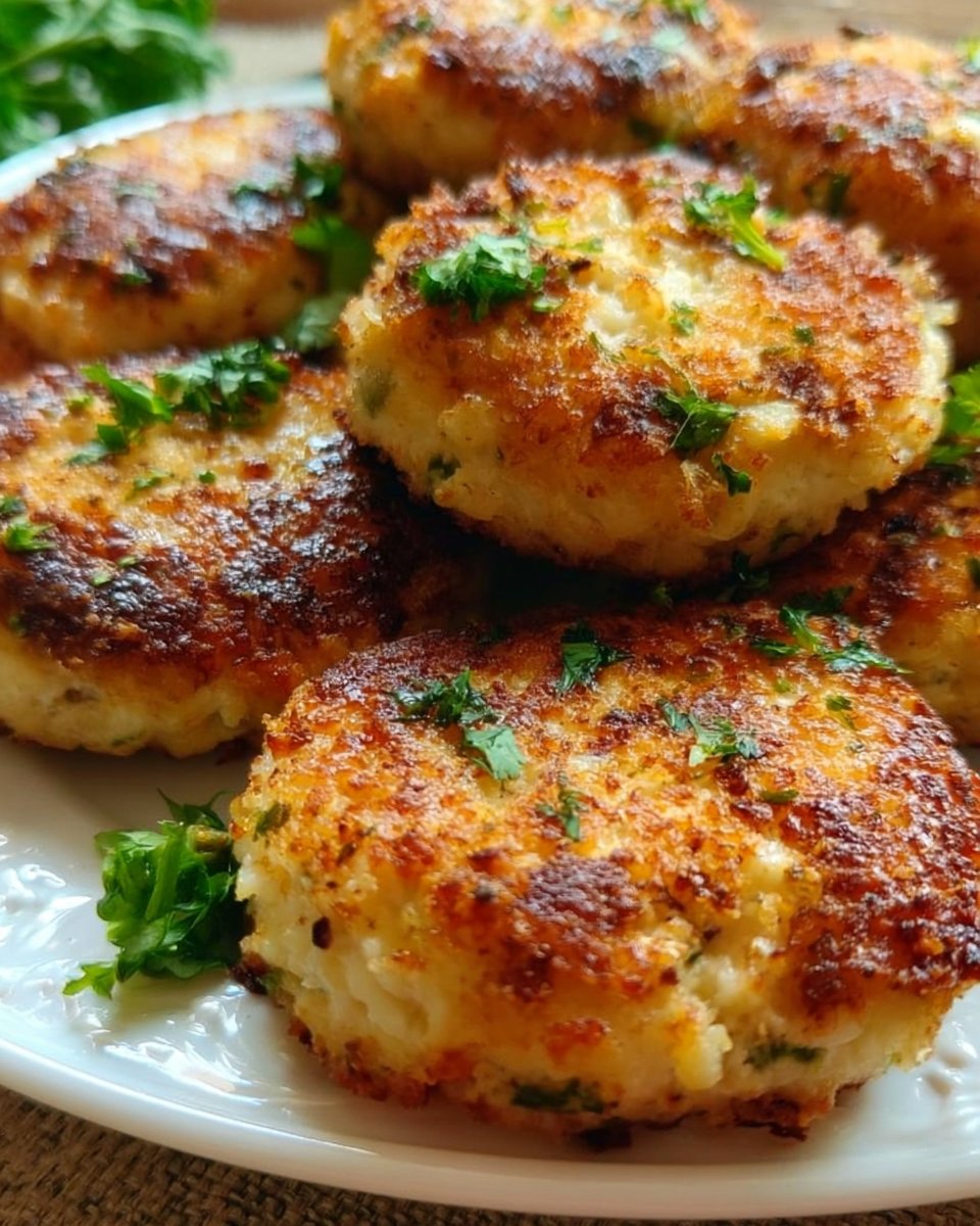 Chicken Patties with Cottage Cheese