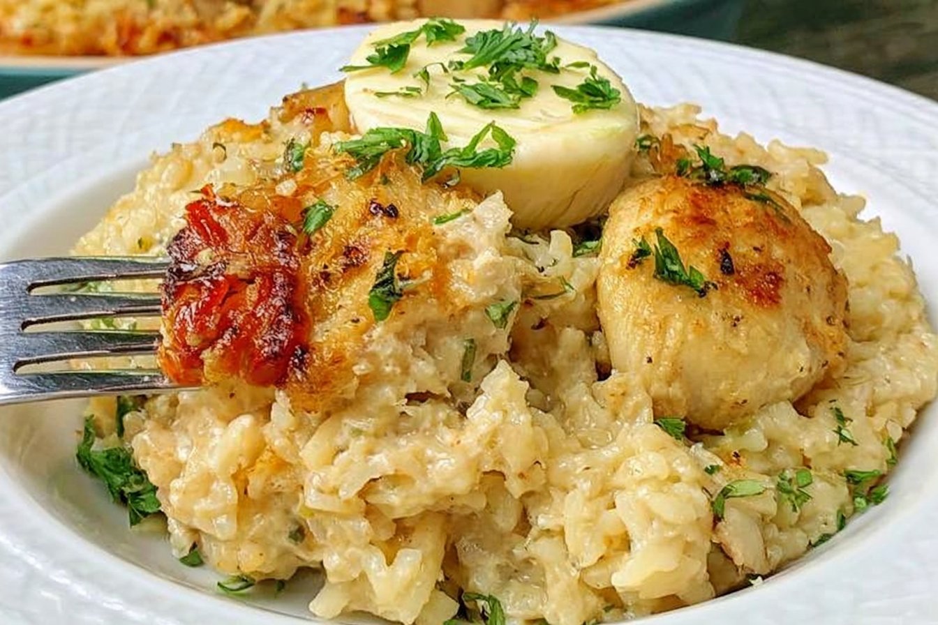Stick of Butter Chicken and Rice Casserole Easy One Pot Meal